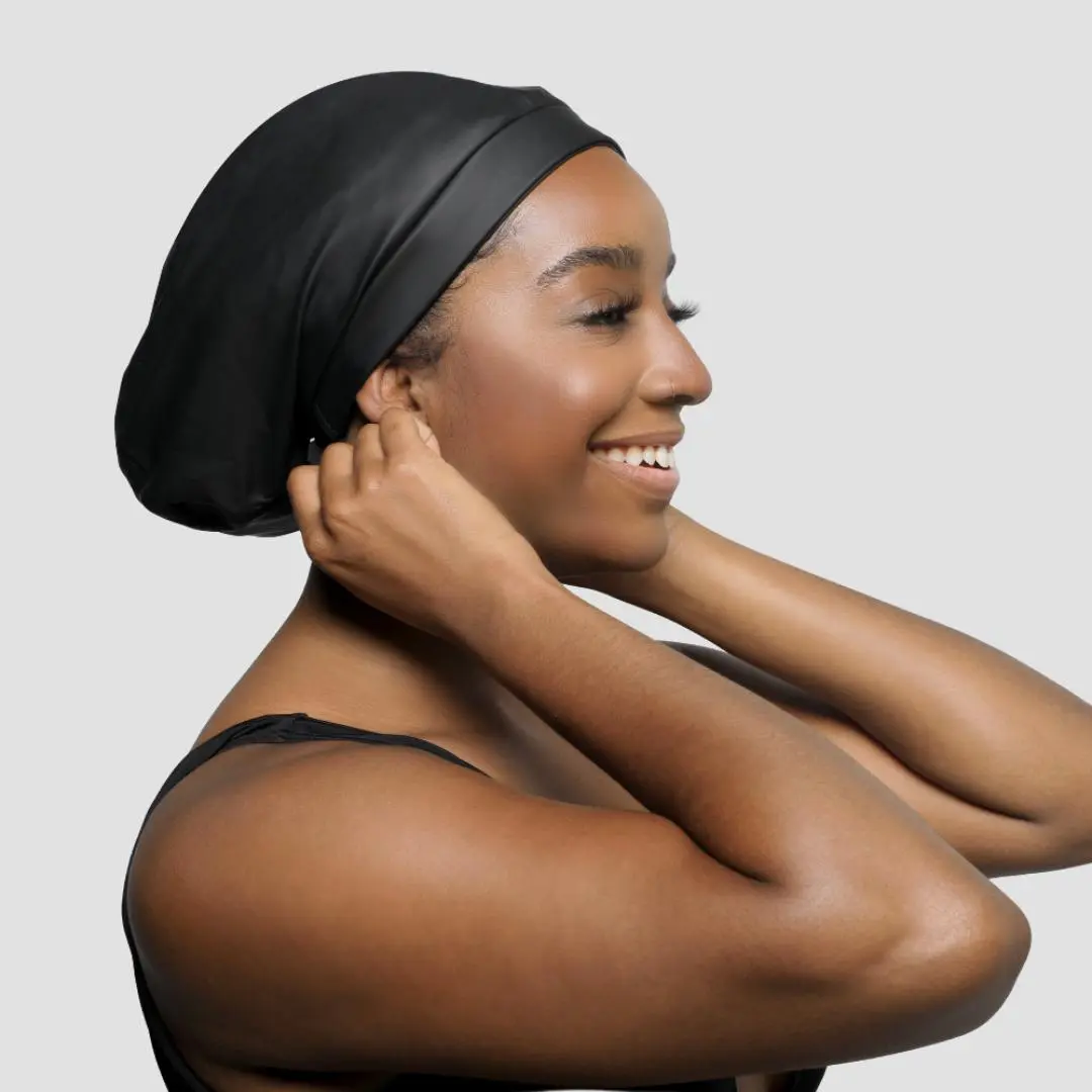 Hairbrella Satin-Lined Waterproof, Adjustable Swim Cap Hydrodynamics Customizable