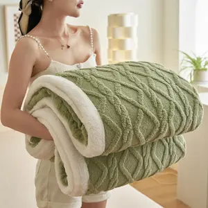 Autumn Winter Warm Throw Blanket for Sofa Couch, Soft Cozy Nap Blanket, Home Living