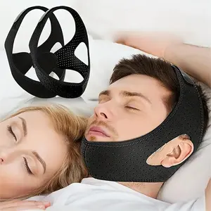 Advanced Anti-Snoring Chin Straps, Moisture-Wicking Technology, Comfortable Night Sleep for Men and Women, 2-Piece Set