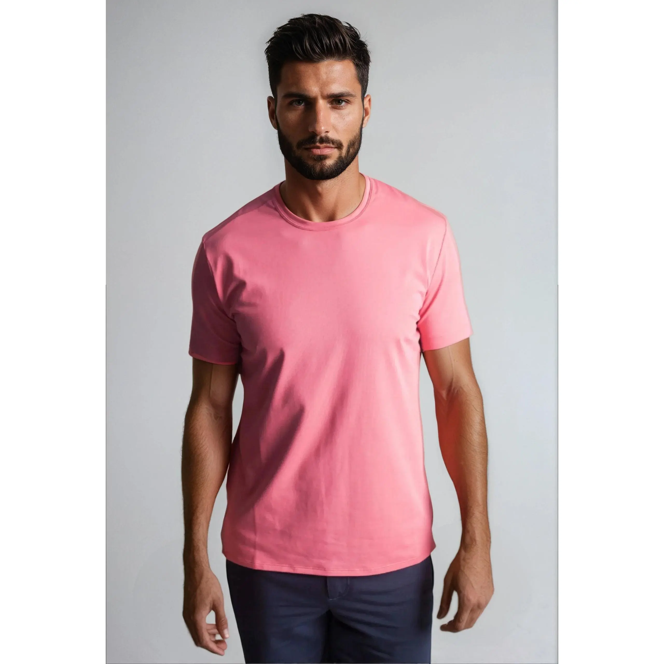 Buki + CINQO Crew Neck T-Shirt Slate Rose