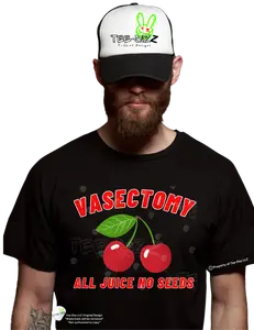 Vasectomy: All Juice No Seeds - Men's funny graphic T-shirt men