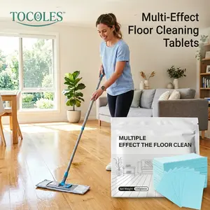 100 Pack Floor Cleaning Tablets Sheets | Concentrated Mild Scent Cleaner & Polish For Hardwood, Laminate, Tile & RV Surfaces