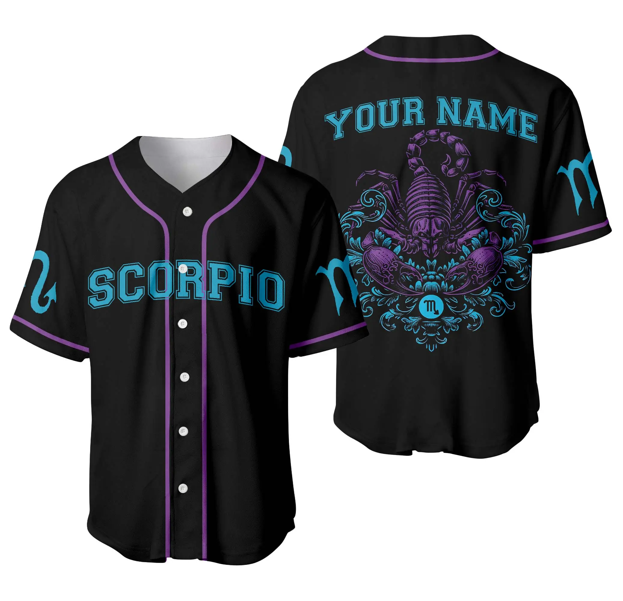 – Jersey Blue Scorpions Black purple black scorpion jersey logo gibous トップス Dombai Shop Sports トップス