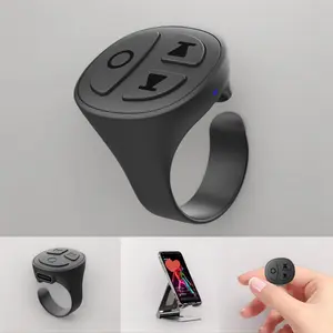 Scrolling Ring Remote Control Scroller Page Turner,Bluetooth Selfie & Video Recording Remote,Music Control for iPhone,iPad,Android,Smartphone