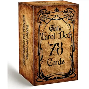 Gothic Tarot Deck, Major and Minor Arcana, Vintage Black and White Art, Tarot Cards with Guidebook, Tarot for Beginners and Experienced Readers, Divination, and Spiritual Divination Tool