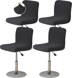 GOSTADY Bar Stool Covers Set of 4, Stretch Bar Stool Chair Cover Slipcovers, Knitted Jacquard Counter Stool Bar Chair Covers for Kitchen Pub Dining Room