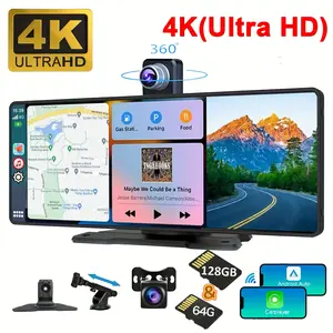 2026 Latest Model 10.26 Inch 4K Ultra HD Portable Car Stereo with Wireless Carplay screen, Carplay Radio touchScreen,Car Video Player，Vehicle Car Entertainment Player, Gifts for Men, Gifts for Boyfriend, Car Accessories, Men Gifts