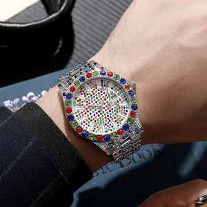 Hip-Hop Watch Water Ghost Colorful Diamond Versatile Starry Sky Calendar Quartz Watch