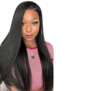 Nature Max Yaki Straight 13x5 Frontal Wig HD Lace C Part Glueless Pre-Plucked Bleached Comfortable Fit High-Quality Construction