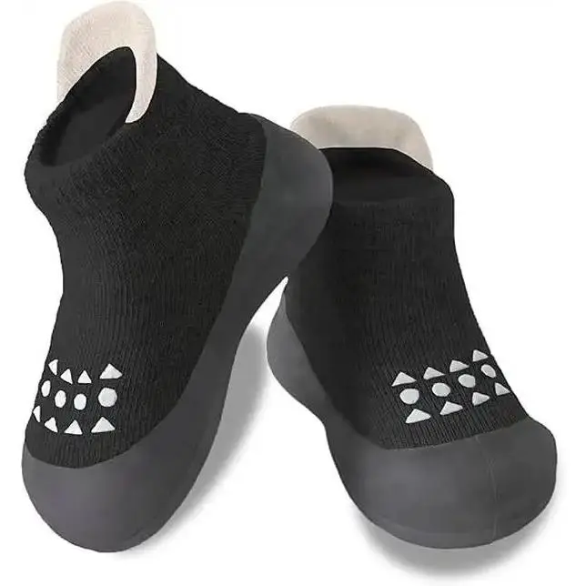 Unisex Infant Walking Shoes for Babies, Prewalker Toddler House Shoes with Antislip Rubber Soft Sole, Crib Sneaker Slippers for Boys Girls, Prewalker Toddler Shoes