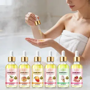 Ikzee Body Juice Oil Set, 6 Bottles, Soft Oil Pack, Balanced Ph Moisturizing Massage Skincare Oil, Body Care Essential Oils Kit