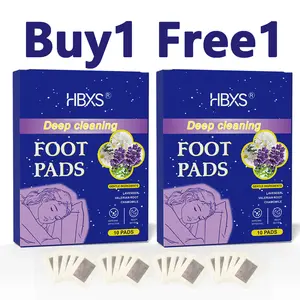 Deep Cleansing Foot Pads for Stress Relief | Better Sleep & Feet Care | With Magnesium Glycinate, Valerian Root | Foot Spa for Achy Feet (20 Patches) Healthcare Natural