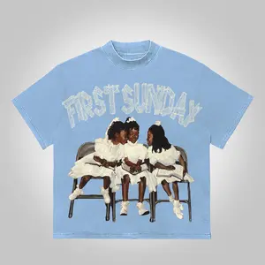 First Sunday Graphic 100% Cotton Basic T-Shirt