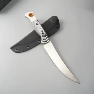 H15500 1pc Straight Knife, Non-Slip Handle, Camping Adventure Tool Accessory, Daily Practical Edc Tool, Hiking Helper, Men's Gift