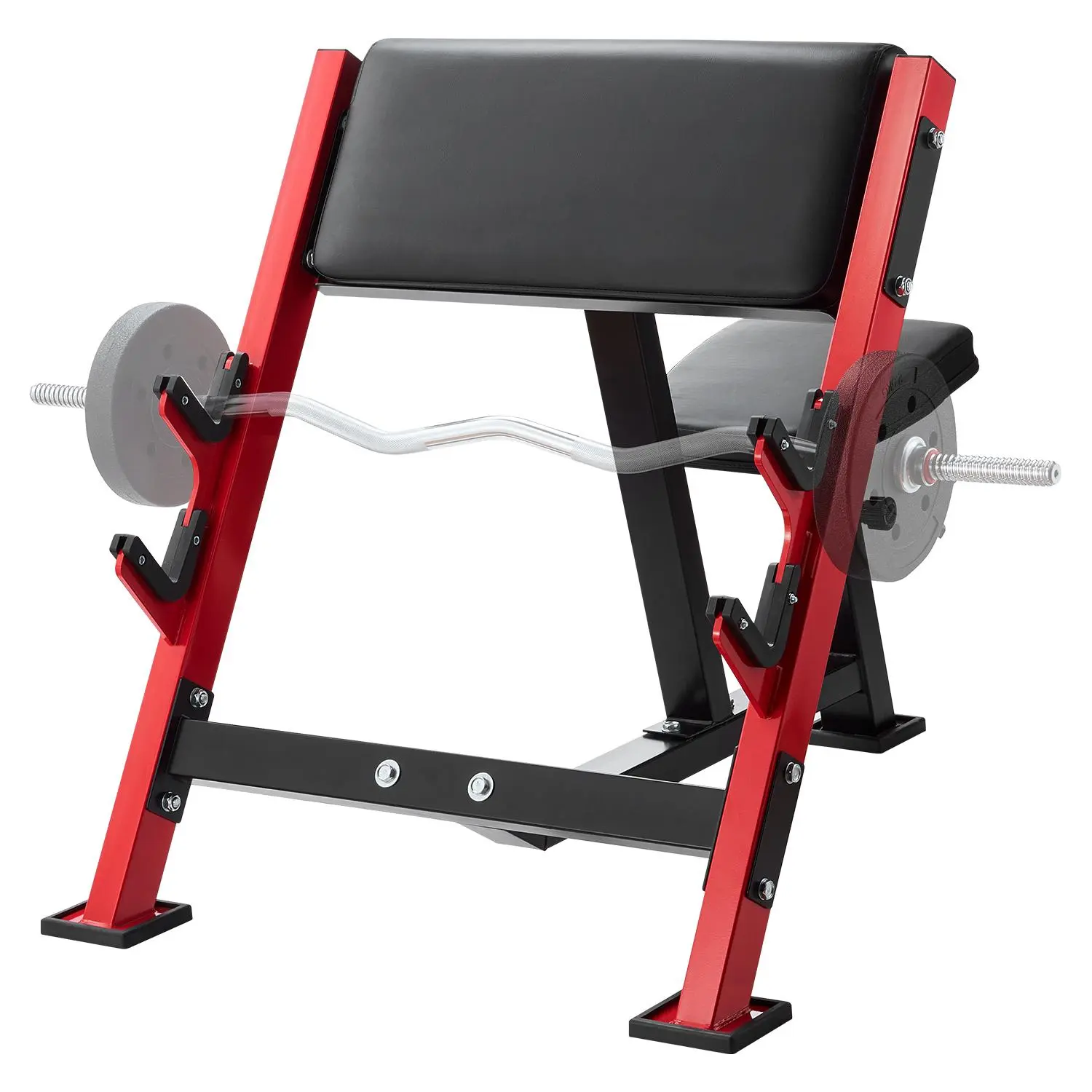 【SummerFinds】VEVOR Preacher Curl Bench,  Strength Training Benches, Max load 660 LBS Home Gym Fitness Equipment, Seated Arm Isolated Barbell Dumbbell Bicep Station, Adjustable Weight Bench with Bar Holders