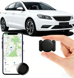 GPS Tracker for Vehicles, 1PCS Tracker Device for Vehicles No Subscription No Monthly Fee, Car Tracker Device Hidden, Work with Find My (iOS Only), Magnetic Real-Time Car Tracker for Cars Kids Dogs