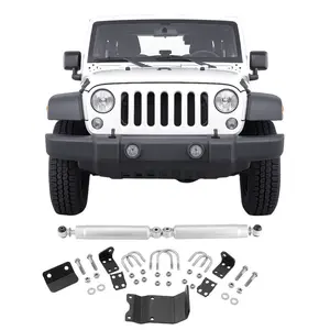 SummerWinsVEVOR Dual Steering Stabilizer, for 2007-2018 Jeep Wrangler JK, Dual Steering Stabilizer Kit Fits with 2 Inches of Suspension Lift or Higher, Enhanced Control Reduced Vibration, Easy Installationdealsforyoudays