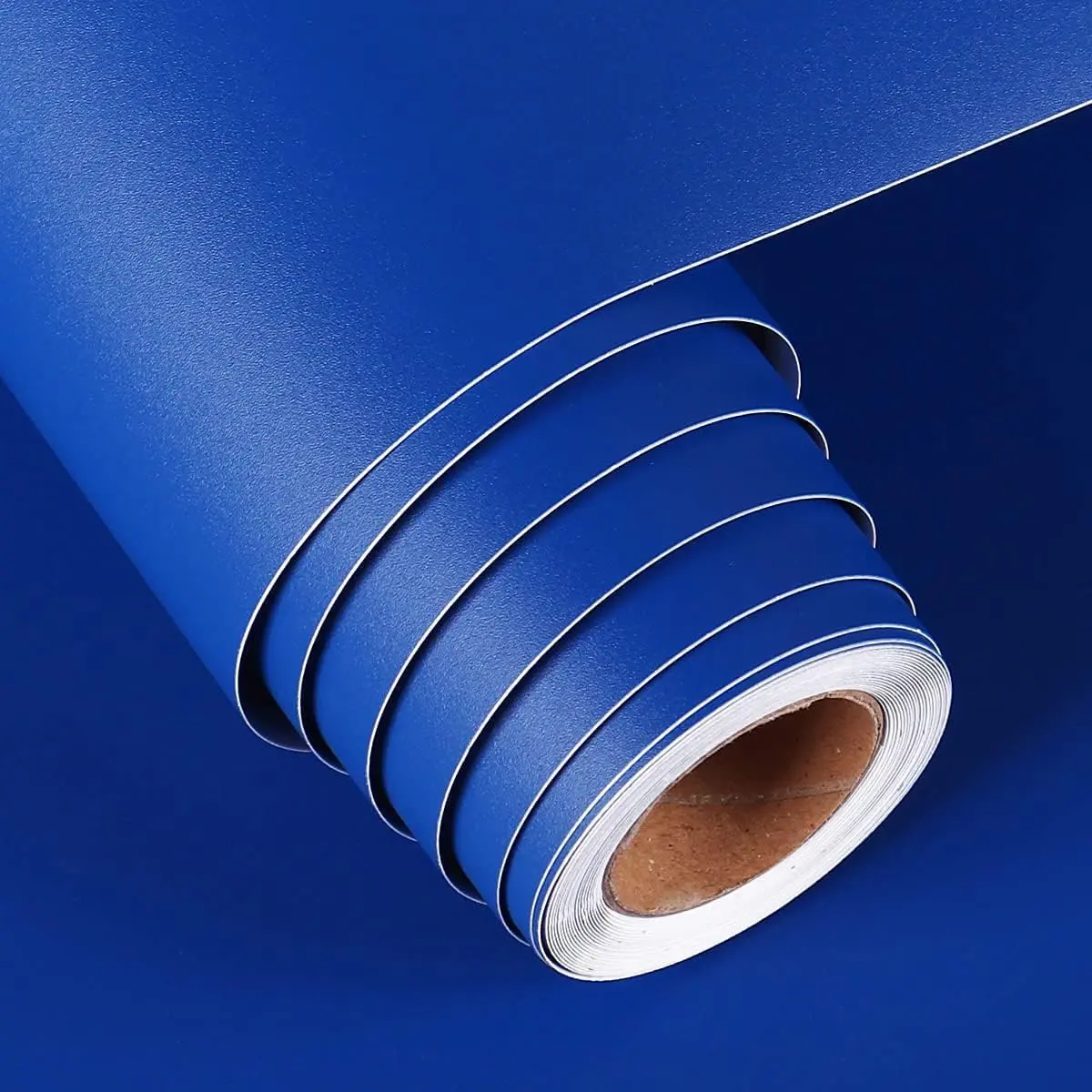 40 Cm X 5 M Adhesive Wallpaper, Peel And Stick Wallpaper Designs, Self-Adhesive Blue Furniture Film, Room Boys' Royal Blue Adhesive Film, Kitchen Cabinets & Worktops, Self Adhesive Waterproof Living Room, Self Adhesive PVC, for Interior Walls