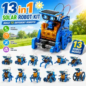 13-in-1 Solar Robot Kit for Kids, STEM Building Toy, No Batteries Needed, Educational DIY Set for Boys & Girls