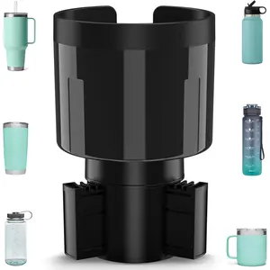 Cup Holder Expander Adapter with Offset Base, Cup Holder Extender for  Compatible with  14/24/36oz, Hydro Flasks 32/40oz, Other Large Water Bottles and Mugs in 3.2"-4.0"