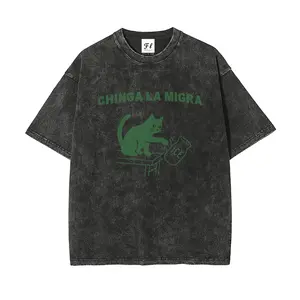 Unisex “Chinga La Migra” ICE  Vintage Washed Short Sleeve T-Shirt