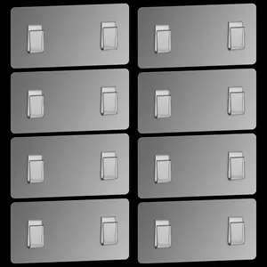 8 count Shower  Adhesive Replacement, No Drilling Shower Shelf Adhesive Strips Clear Shower Hanger Shower- Hooks for Bathroom Corner Organizer Basket Kitchen Racks