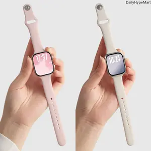 Women Slim Silicone Strap for iWatch S10/S9/SE/S11, Luxury Slim Thin Wristband, Smart Watch Accessories, Accessories