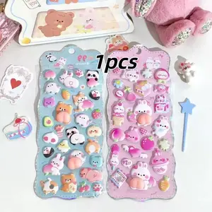 3D Stereoscopic Scene Stickers for Shop Inventory Management, Collage Decoration, DIY Decompression Toys, Fun Stationery Stickers