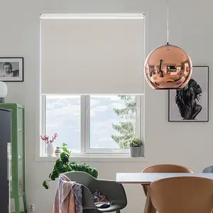 Blackout Roller Window Blinds Pull Out Sun Blocking Shades for Bedroom Study Balcony cordless Heat Insulation UV Block Flame Shade friendly for child and pets