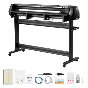 summervibes 53-Inch Vinyl Plotter Cutter Machine with Dual Blades, Adjustable Force & Speed, LED Display, Signmaster Software, Max Feed Width, Compatible with Windows & macOS (Tools & Hardware Category)