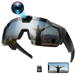 snow goggles New Sunglasses Camera DV Sports Recording Photo Camera Smart Outdoor Cycling Recorder with 1080P HD Video 12.0MP Photos & Polarized Lenses for Cycling & Sports