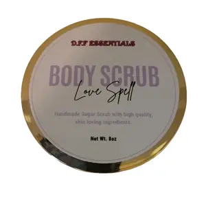 D.F.F ESSENTIALS LOVE SPELL FOAMING SUGAR SCRUB Body Care Exfoliant Cleansing