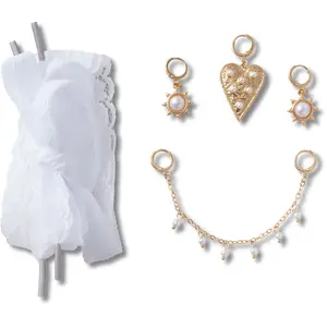 Crocs Shoe Laces & Charms Kits, Jewelry-Inspired Designs to Personalize Shoes, Totes, and Bags