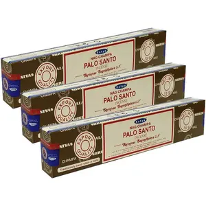Satya Nag Champa Palo Santo Incense Sticks 15gmx3 Pack (45 GMS)