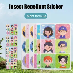 Animal Design Insect Repellent Adhesive Decals - 108/288pcs Cute Kids’ Stick-On Patches, Office Stationery Labels, Portable Outdoor Camping Accessory for Clothes, Backpacks, Chairs