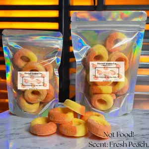 Peach Rings Wax Melts | Fresh Peaches | Peach Ring Wax Melts | Peach Rings | Soy Wax Melts | Peach Candle | Peach Wax Melts | Decor Ornaments Decoration