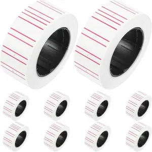 10 Rolls 5000 Price Gun Sticky Labels for Mx-5500, Conveniently Packaged, Ideal for Pricing Marking, High-Quality Self Adhesive Stickers
