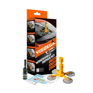 Visbella DIY Windshield Windscreen Repair Kit for Glass Chips and Cracks
