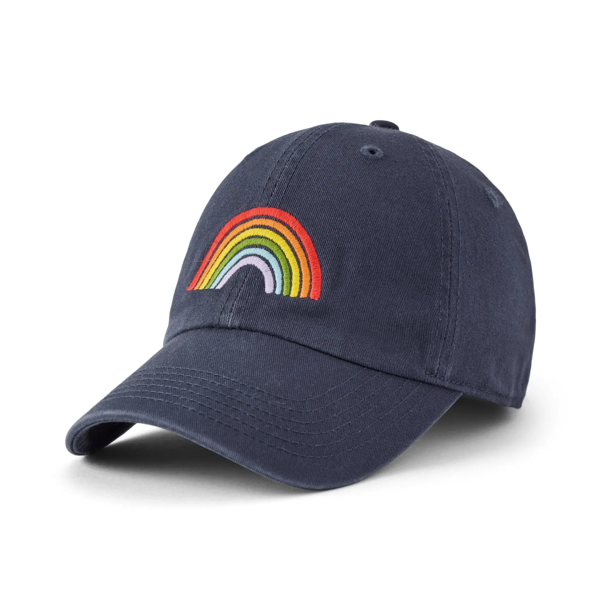 Adult Unisex Embroidered Rainbow Chill Cap