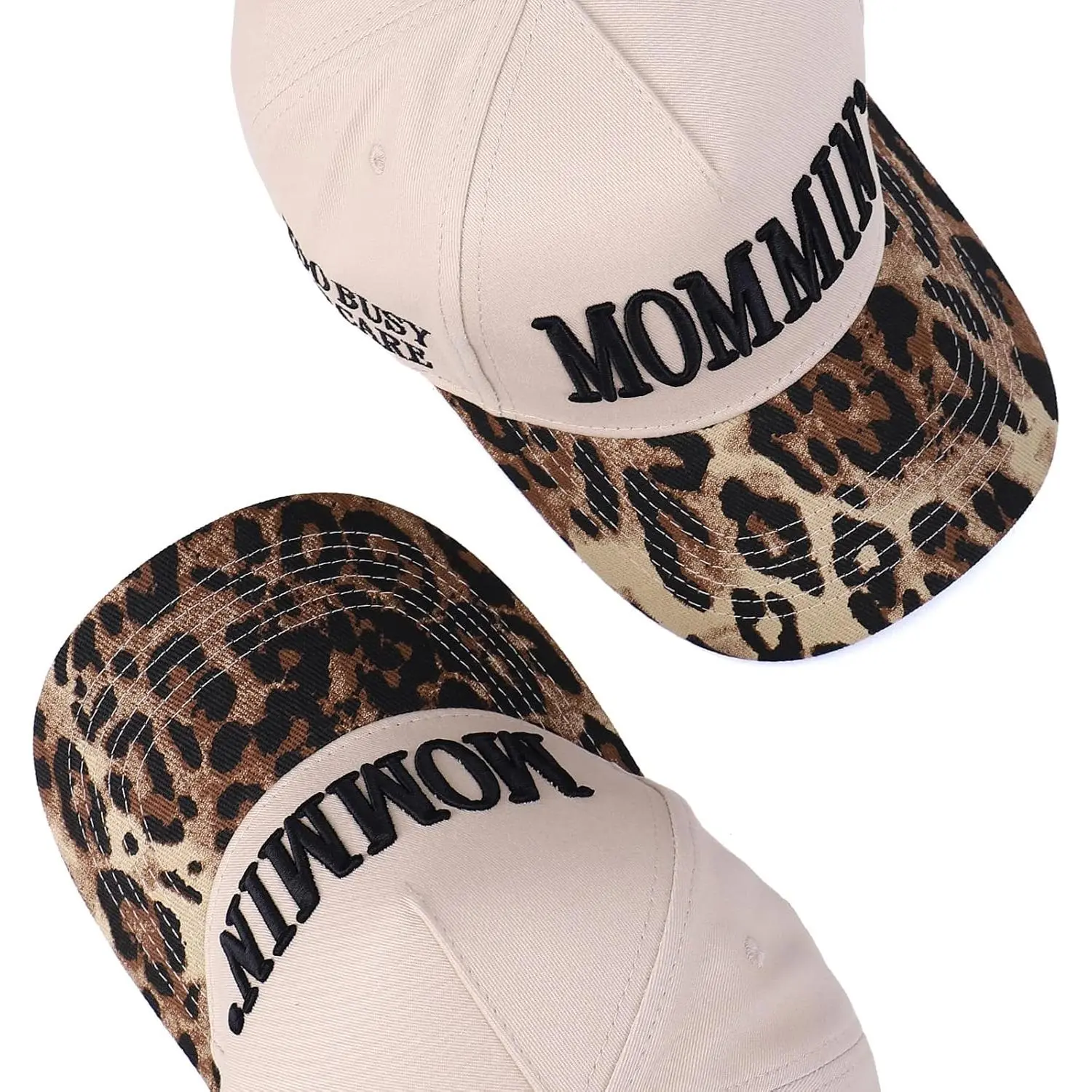Vintage Two-Tone Trucker Hat Adjustable Baseball Cap with Mommin Embroidery Ponytail Fit Unisex Outdoor Casual Headwear Valentine's Day gifts