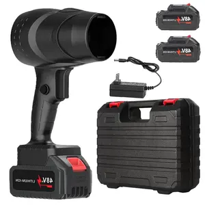 Turbo Jet Blower Two Batteries Cordless Super Power Air Duster Handheld Powerful Dryer for Car Dust Removal and Snow Removal Including