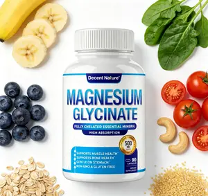 Magnesium Glycinate 8-in-1 Complex 1000mg Chelated Magnesium Capsules | Citrate, Malate & Taurate Blend, High Absorption, 90 Capsules for Muscle Recovery, Bone Support, Immune & Overall Daily Health