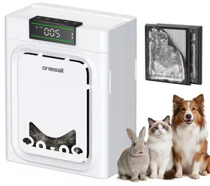 Oneisall air purifiers for home pets, 3-in-1 Washable HEPA Filter, Dual-Sided Filter with 200g Activated Carbon, Pet-Friendly Design – Pet Lock, Allergen Relief & Odor Removal Summervibes Petlovers for  Multi-Cat and Dog Households