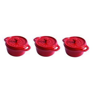 STAUB Mini Cocotte Set, 3-pc, Ceramic