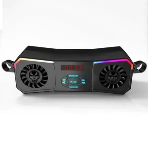 Motorcycle Speaker, Multifunctional Portable Speaker, Wireless Stereo Audio System, 12V Handlebar Mount MP3 Player, AUX-in USB FM Radio, No Charging Function