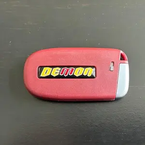 DEMON Red SRT Hellcat Key Fob Redeye  For Dodge Replacement Keychain, Shell Only, Available in Multiple Colors, No Electronics Included (U.S. in stock same day free shipping)