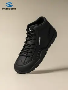 Hobibear2026 New Mid-Calf Casual Leather Shoes for Men, Vintage Versatile Anti-Slip Sports Shoes, Wide Fit Comfortable Non-Pressing Footwear