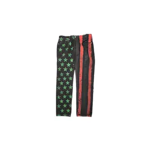 Cactus Tears Denim Plant Jeans "Black" DT185