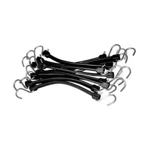 14in. EPDM Rubber Strap Bungee Cords - 10 Pack