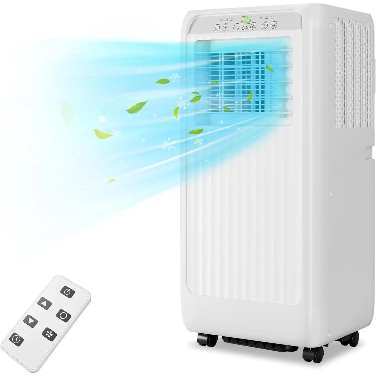 GARVEE Portable AC/Dehumidifier & Fan - 3-In-1, 10000 BTU 115V~, Suitable for 350-450 Sq. Ft Room Air Conditioner Smart Air Conditioner
